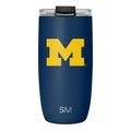 Collegiate Voyager Tumbler with Clear Flip Lid & Straw Q6 ku